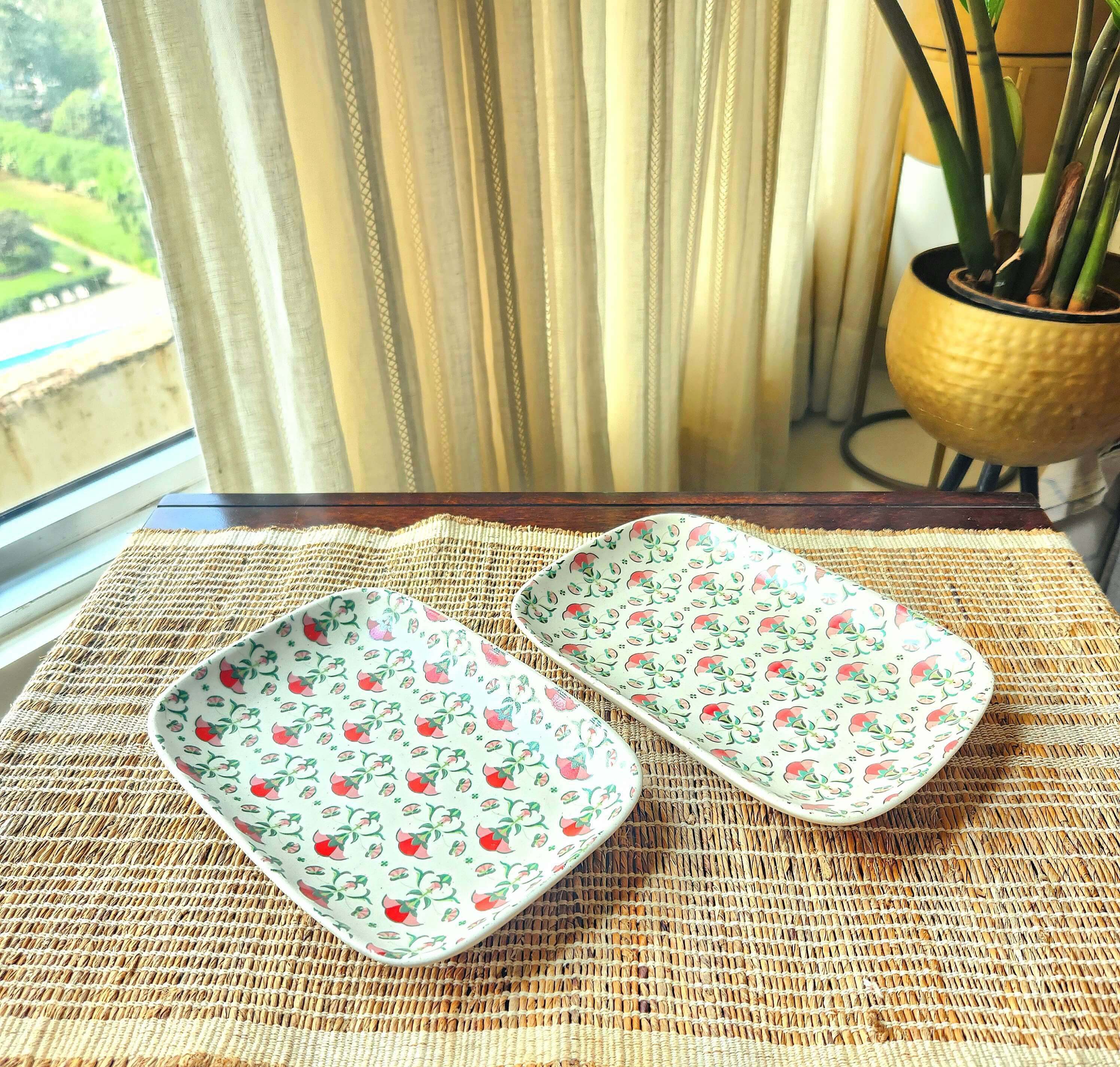 Red & Green Serving Platter