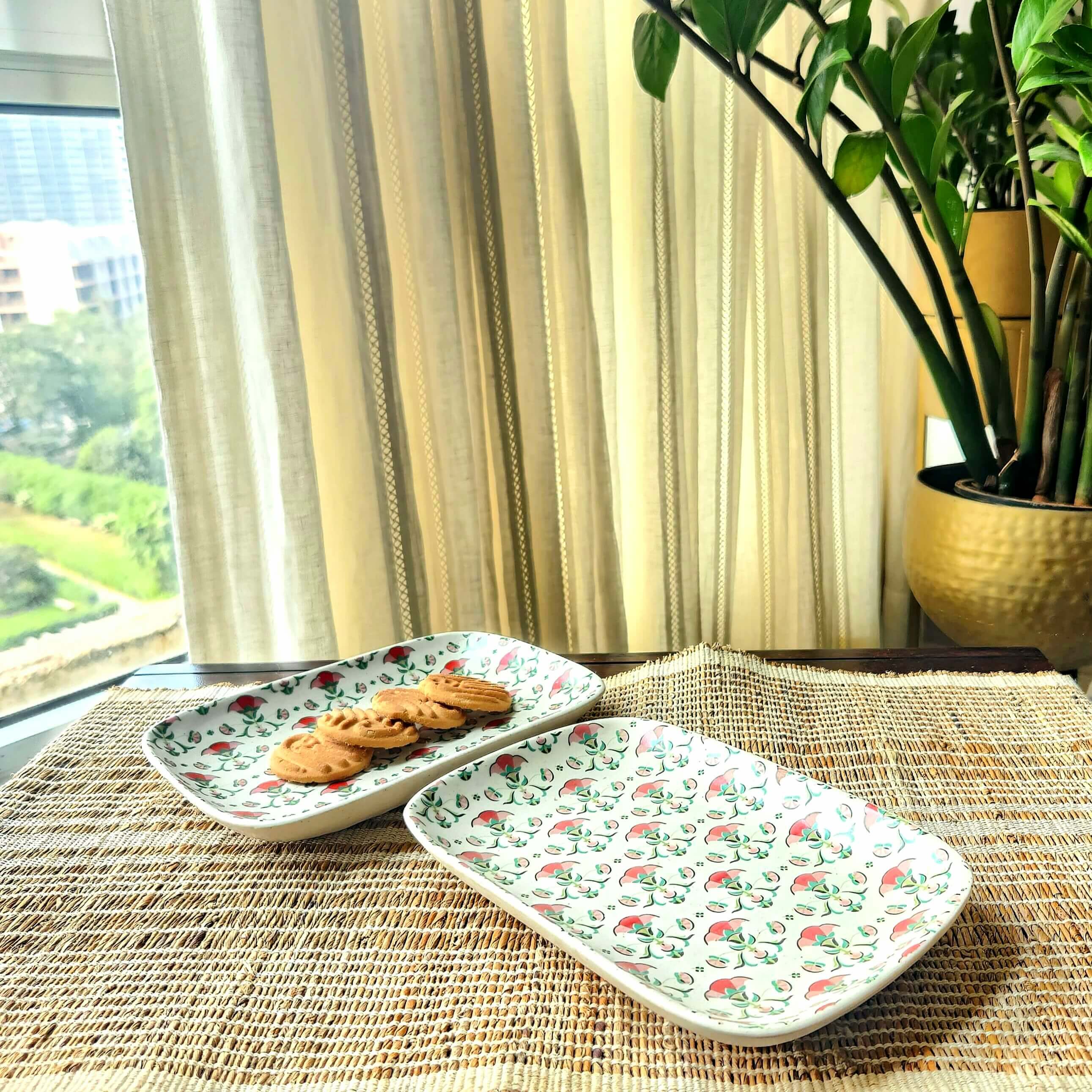 Red & Green Serving Platter