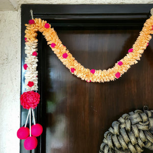 Festive flower toran Rajnigandha for pooja room decoration