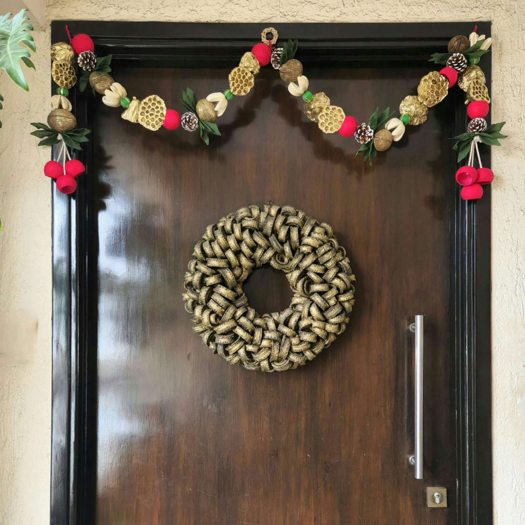 Lotus flower toran with Bael Phal for Diwali decoration