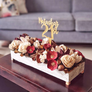 Delightful Woodsy Dry Floral Centrepiece