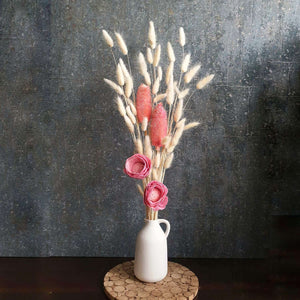 Creme' Bunny Tail Arrangement
