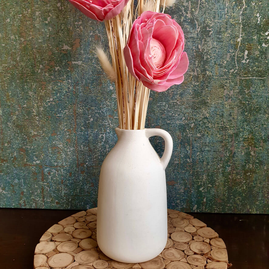 Creme' Bunny Tail Arrangement