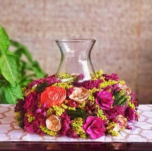 Burgundy Stunner' Festive Centrepiece