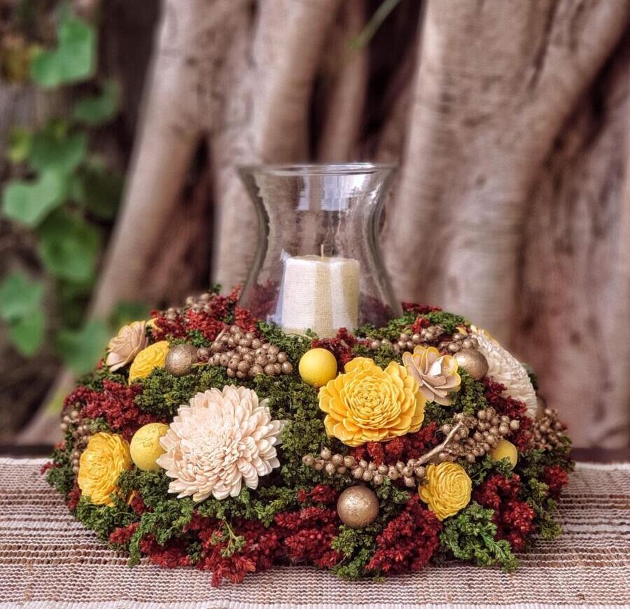 Sun Kissed Yellow Centrepiece