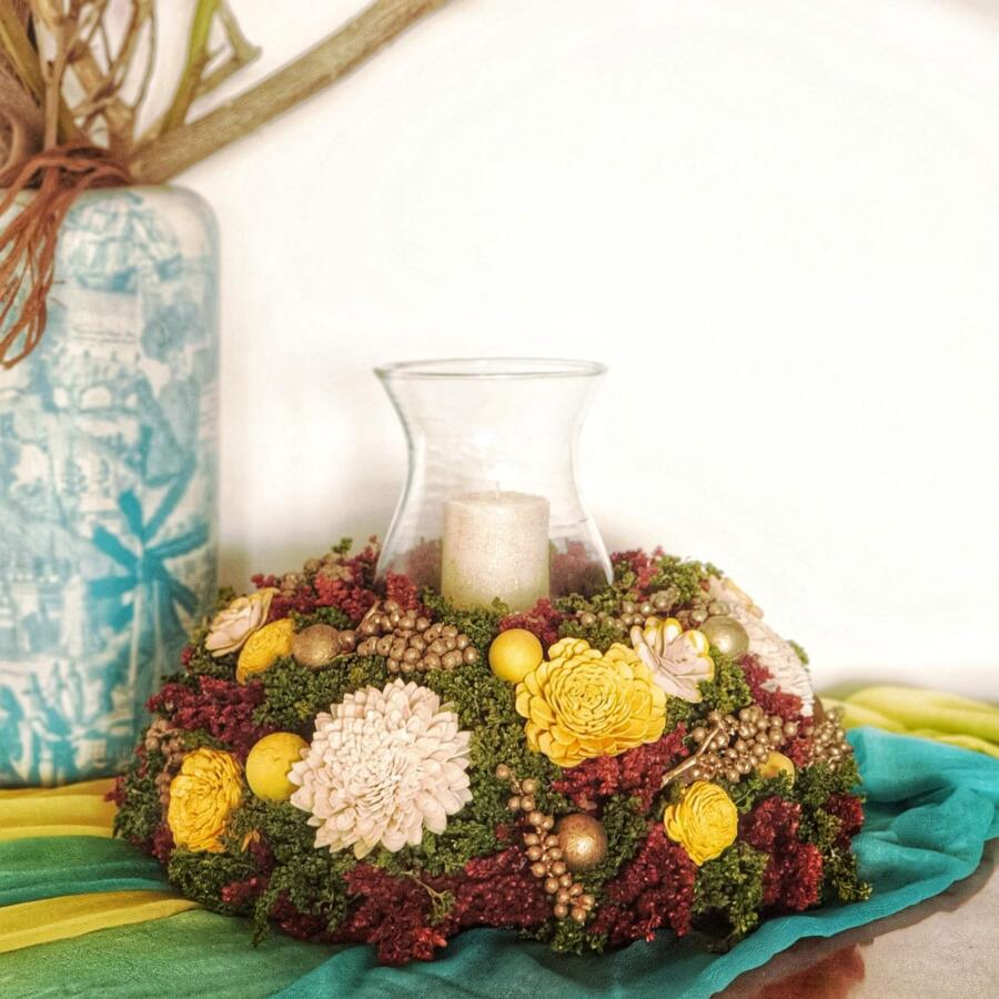 Sun Kissed Yellow Centrepiece