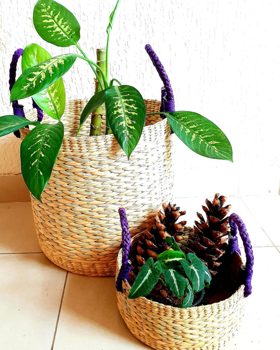 Round Basket XL - Purple