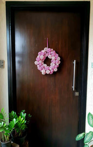 Medley in Pink Door Wreath