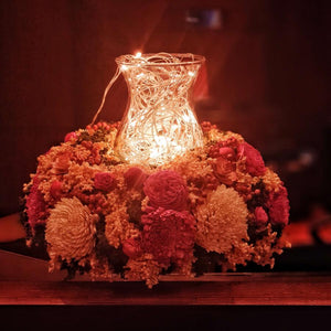 Pretty-in-pink Lantern Centrepiece