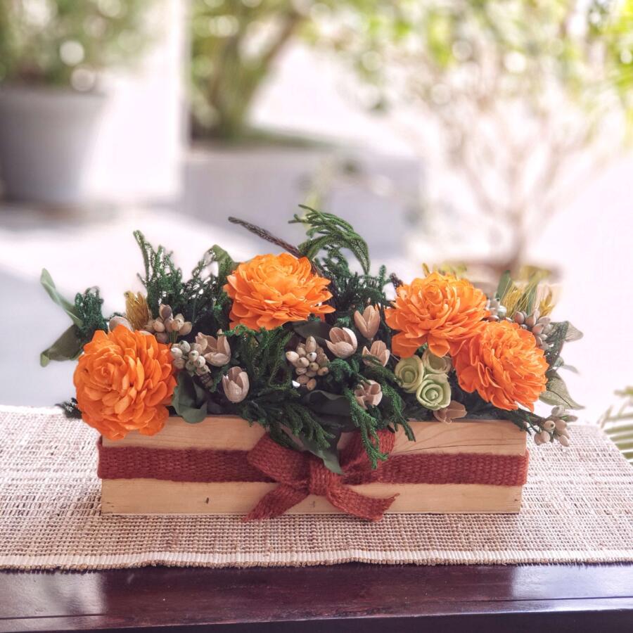 Vibrant Orange Flower Arrangement