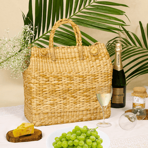 Vogue Straw Basket Bag - Large